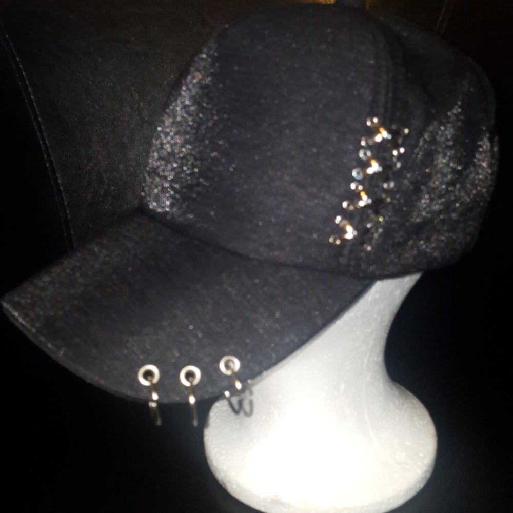 ❤Black Ring Decor Baseball Cap❤ - Picture 8 of 8